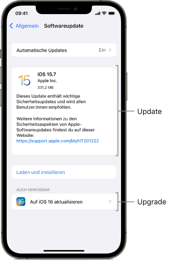 Aktualisierung von Betriebssystem und iTunes
Überprüfung der Einstellungen am iPhone und Computer