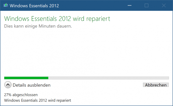 Benutzerkonto überprüfen: Stellen Sie sicher, dass Ihr Benutzerkonto über ausreichende Berechtigungen verfügt, um Windows Live Mail auszuführen.
Reparaturinstallation durchführen: Führen Sie eine Reparaturinstallation von Windows Essentials 2012 durch, um mögliche beschädigte Dateien zu reparieren.