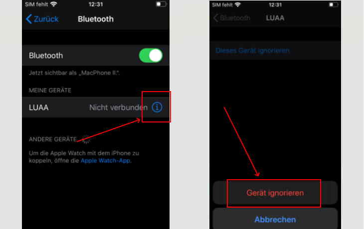 Entfernen und koppeln Sie das Bluetooth-Gerät erneut: Manchmal hilft es, das Gerät zu entfernen und erneut zu verbinden.
Überprüfen Sie auf Interferenzen: Stellen Sie sicher, dass keine anderen Geräte die Bluetooth-Verbindung stören.