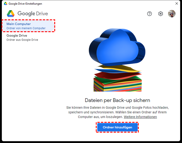 googledrivesync64.dll (oder eine ähnlich benannte Datei)
Google Drive (Ordner)