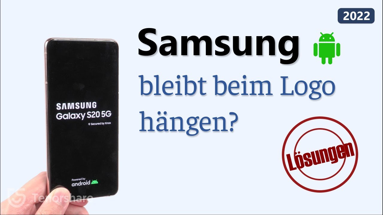 Halten Sie die Ein-/Aus-Taste gedrückt, bis das Samsung-Logo angezeigt wird.
Lassen Sie die Ein-/Aus-Taste los und Ihr Telefon startet normal.