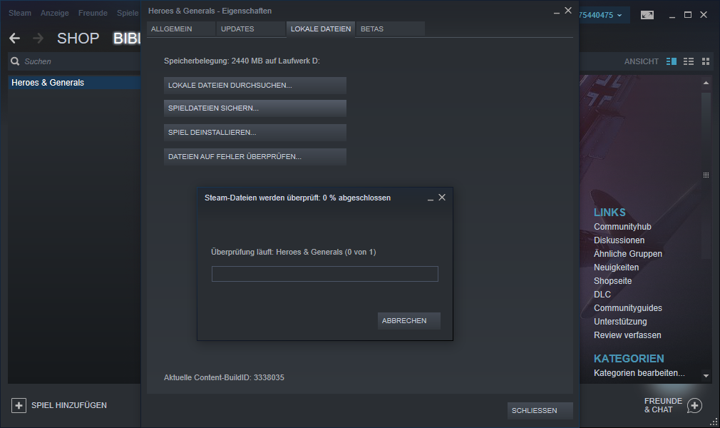 Öffnen Sie den Steam-Client und navigieren Sie zur Bibliothek.
Klicken Sie mit der rechten Maustaste auf GTA V und wählen Sie Eigenschaften.