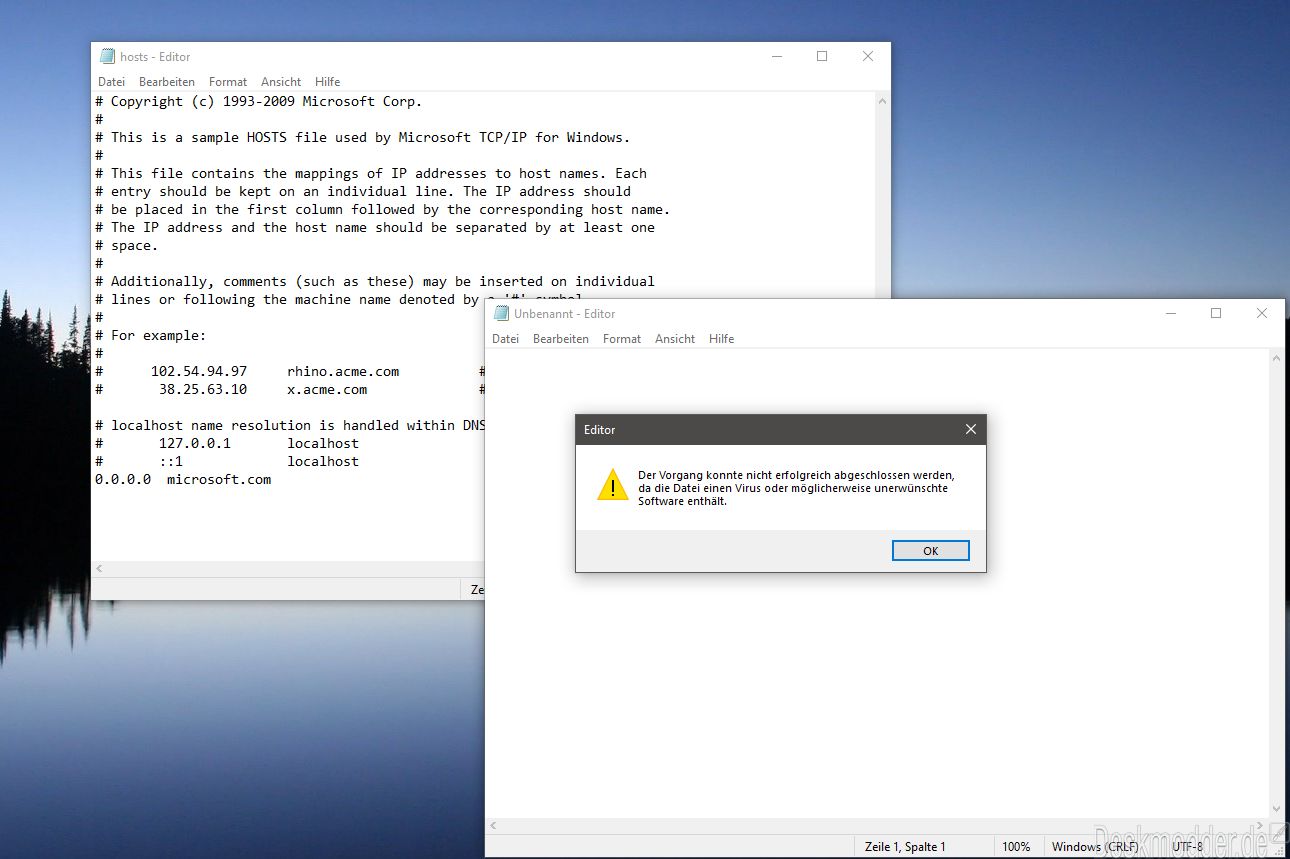 Öffnen Sie den Windows-Explorer.
Navigieren Sie zu C:WindowsSystem32driversetc.