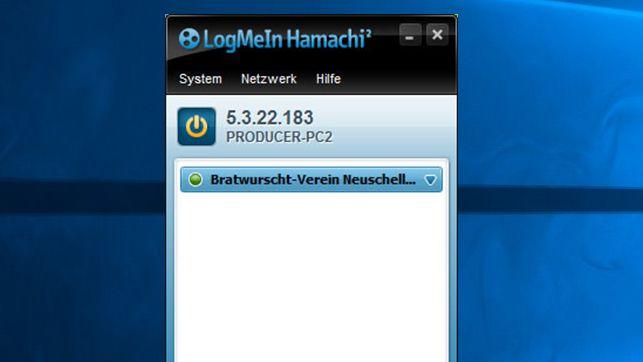 Öffnen Sie die Hamachi-Anwendung auf Ihrem Computer.
Stellen Sie sicher, dass Sie die neueste Version von Hamachi verwenden.