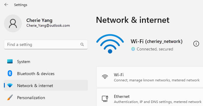 Öffnen Sie die Netzwerkeinstellungen auf Ihrem Computer
Stellen Sie sicher, dass das WiFi aktiviert ist