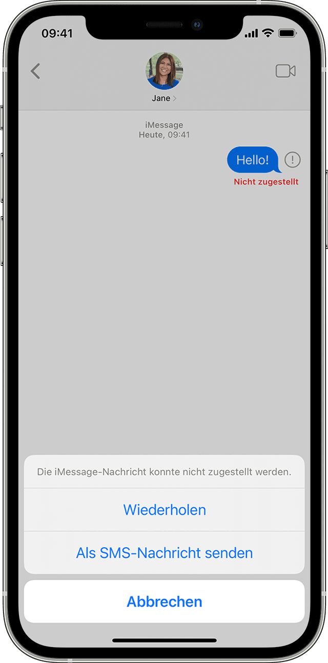 Problem: iMessage-Nachrichten werden als SMS statt iMessage gesendet.
Lösung: Überprüfen Sie die Empfängeradresse und stellen Sie sicher, dass diese mit einer Apple ID verknüpft ist. Aktivieren Sie außerdem die Option Senden als iMessage in den Nachrichteneinstellungen.