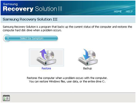 Schritt 1: Öffnen Sie die Samsung Recovery Lösung 5.
Schritt 2: Klicken Sie auf Erweiterte Wiederherstellung.