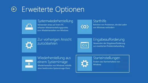 Starten Sie Windows 10 im abgesicherten Modus
Führen Sie eine Systemwiederherstellung durch