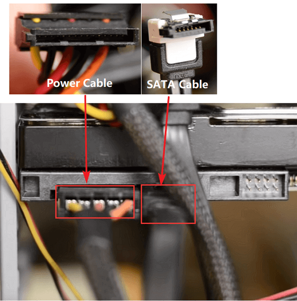 Stellen Sie sicher, dass das USB-Kabel ordnungsgemäß mit der externen Festplatte und dem Computer verbunden ist.
Überprüfen Sie, ob das Kabel beschädigt ist. Wenn ja, ersetzen Sie es durch ein neues Kabel.