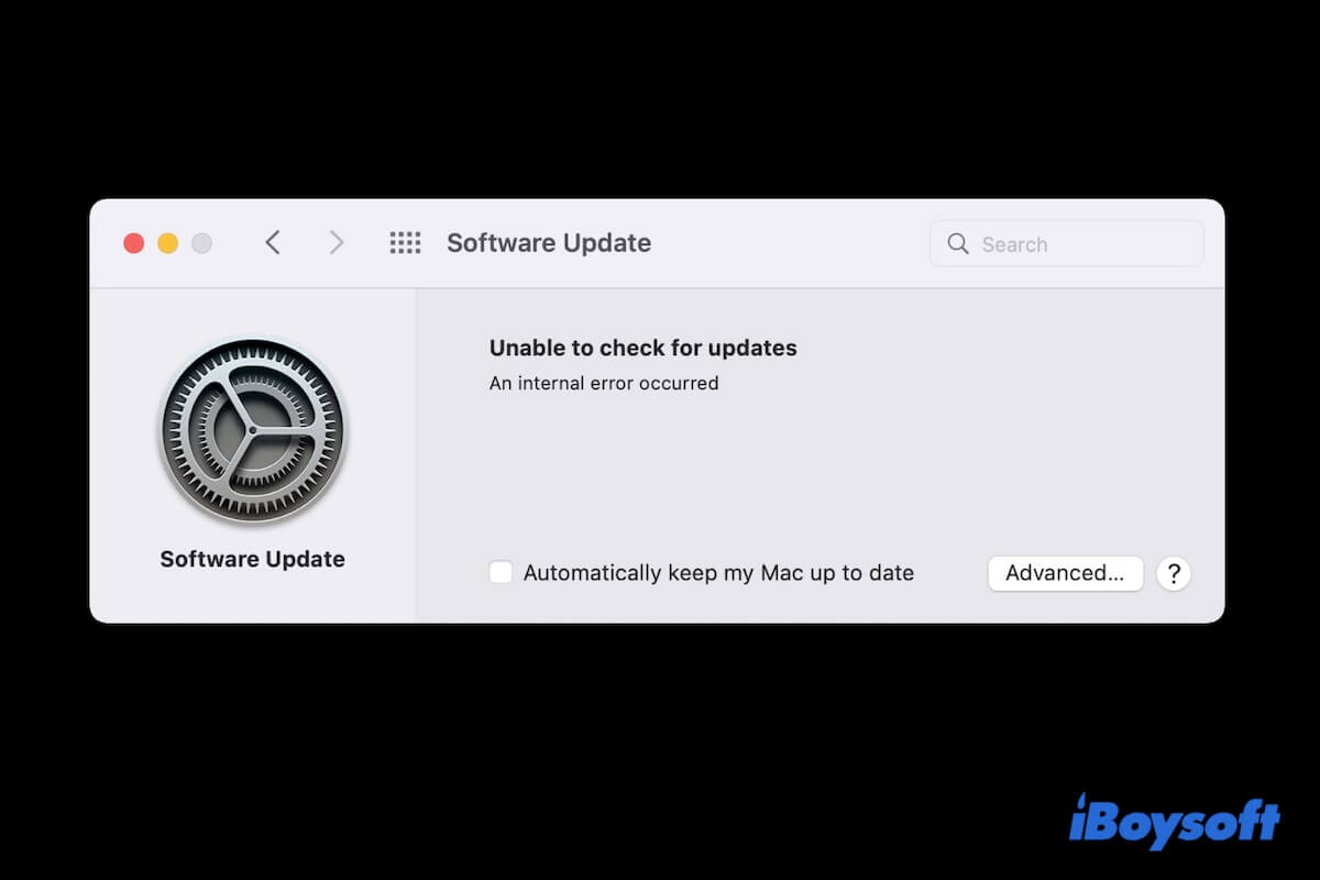 Überprüfe, ob Updates für Safari oder macOS verfügbar sind.
Installiere die verfügbaren Updates.