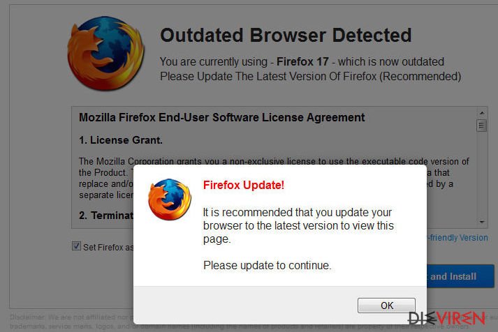 Überprüfen Sie, ob Ihr Browser auf die neueste Version aktualisiert ist.
Führen Sie gegebenenfalls ein Update durch.