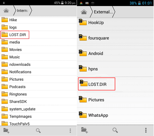 Wiederherstellen Von Lostdir Dateien Auf Android Sd Karte Webwunderkindde